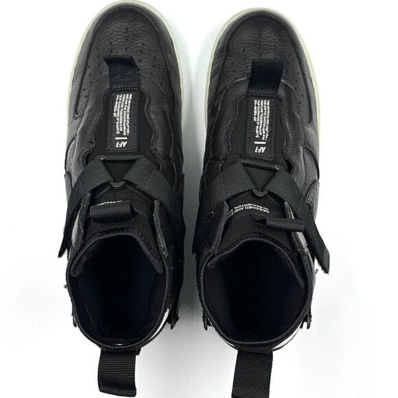 Nike Air Force 1 Mid Utility 'Black Half Blue' - Picture 3 of 10